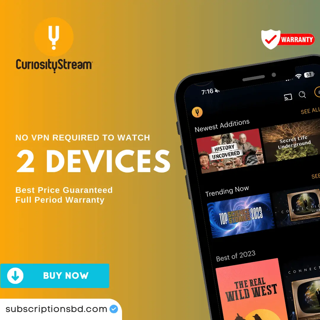 Curiosity Stream Subscriptions