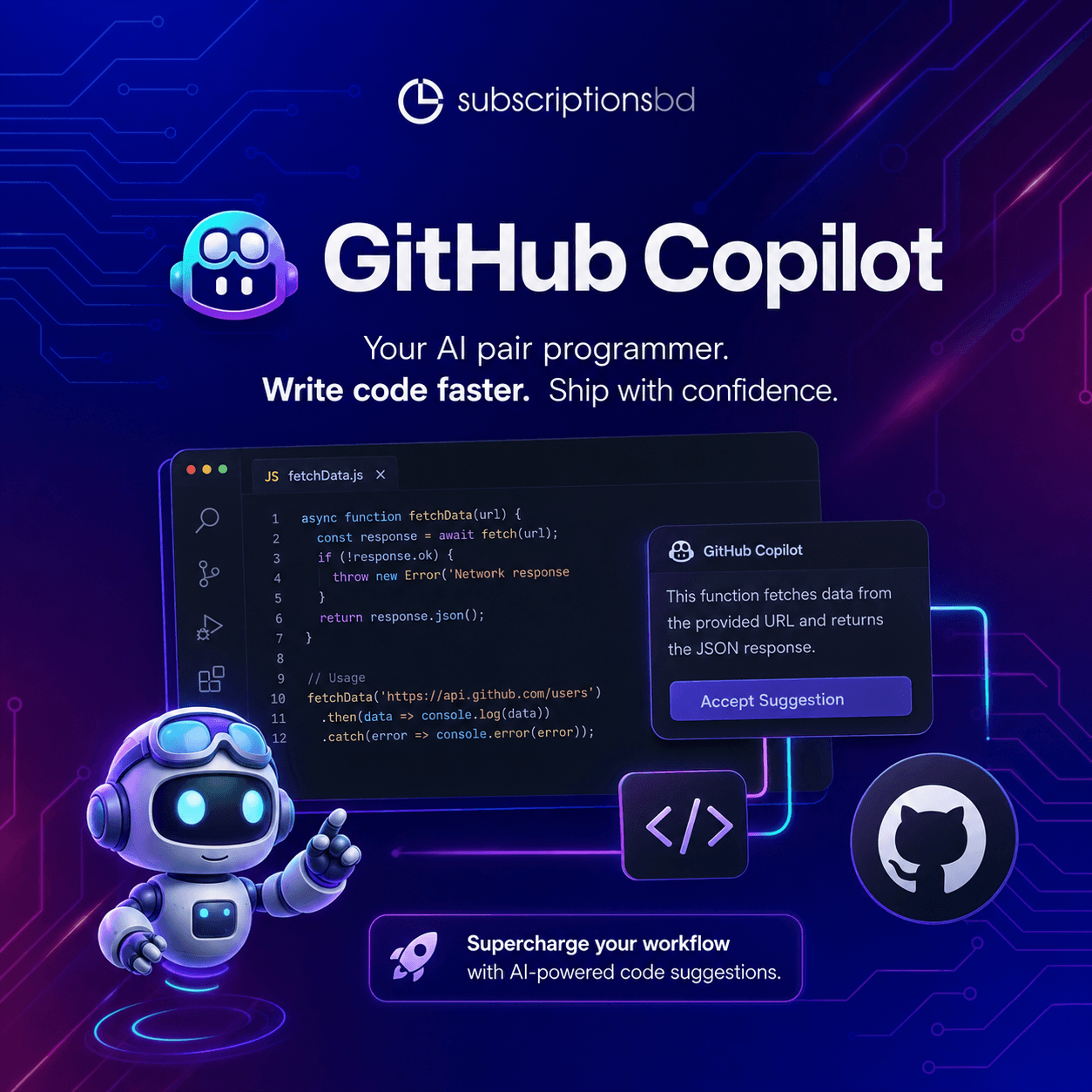 GitHub Co-Pilot for 12 Months