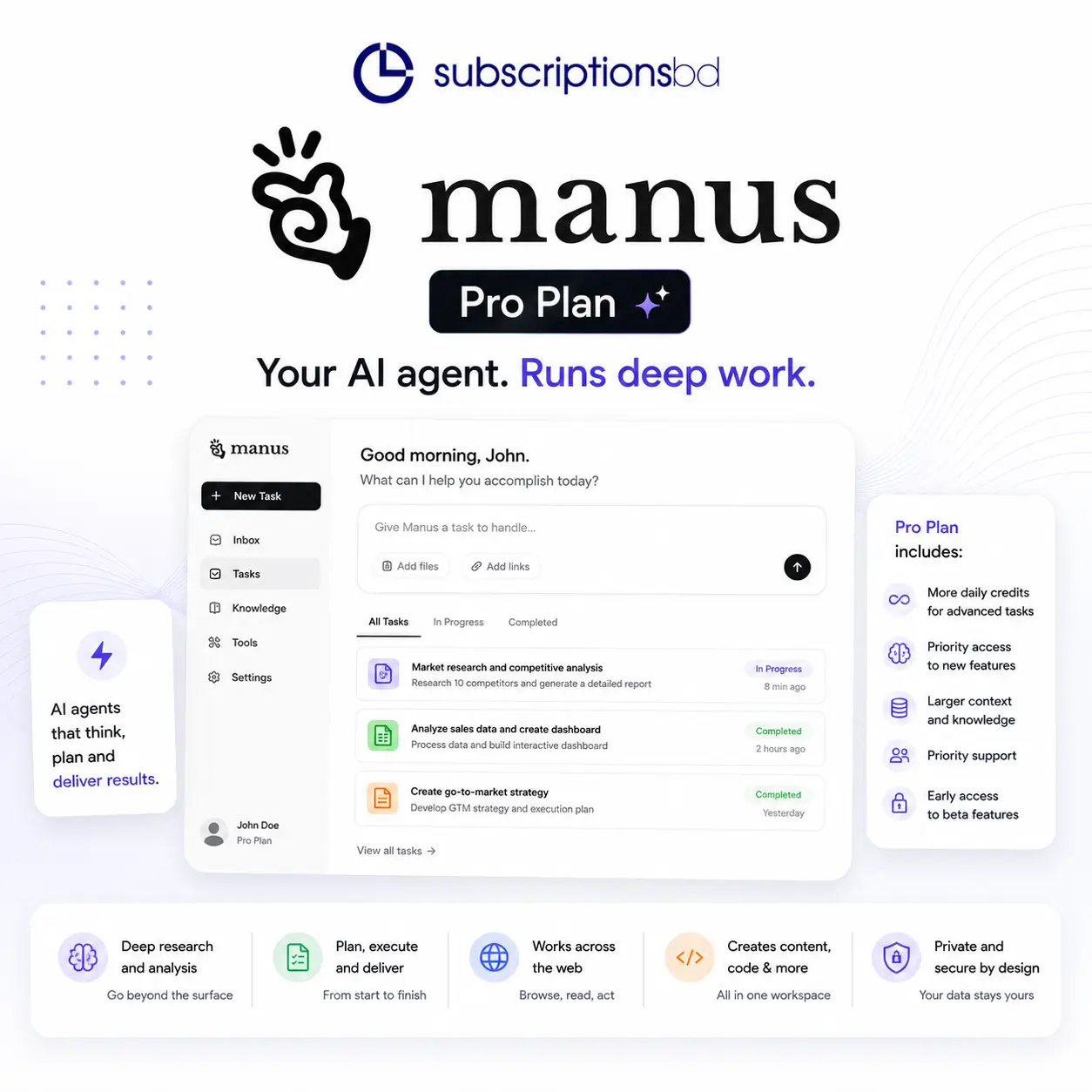 Manus Pro Plan 12 Months