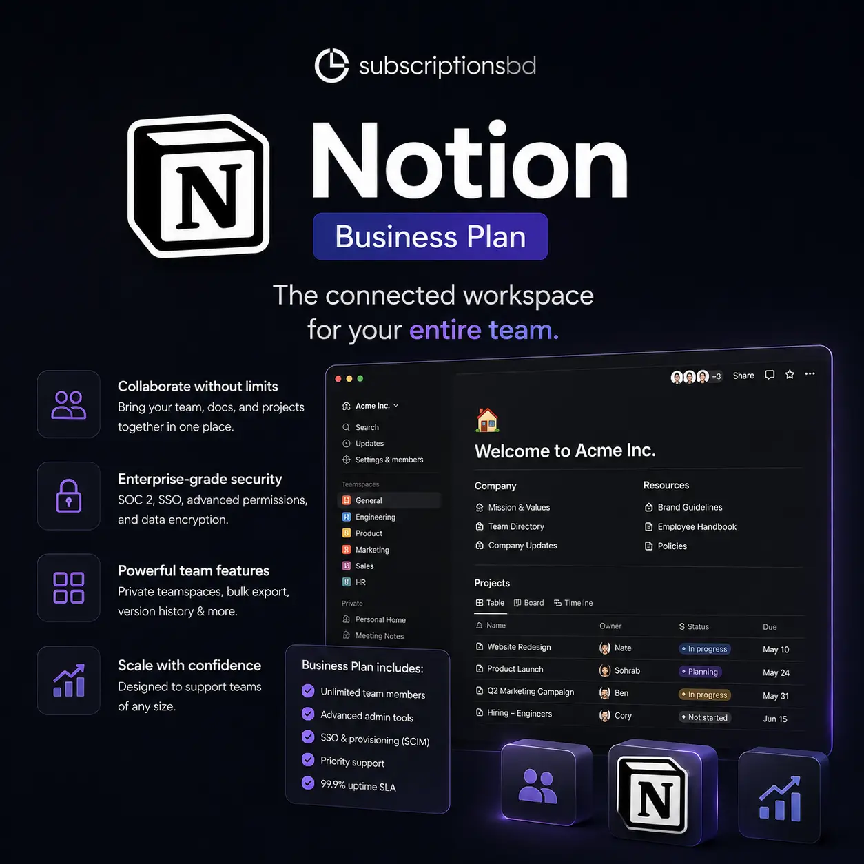Notion Business Subscription