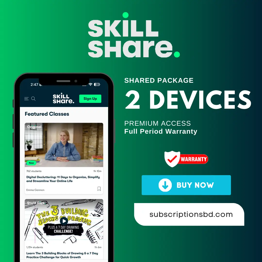 Skillshare Personal Subscription