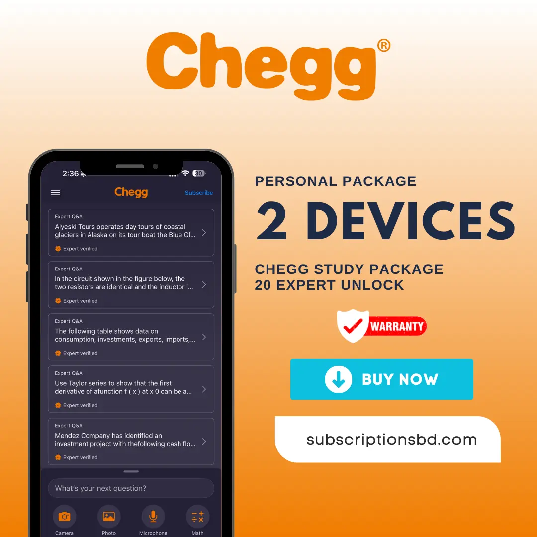 Chegg Study 1 Month